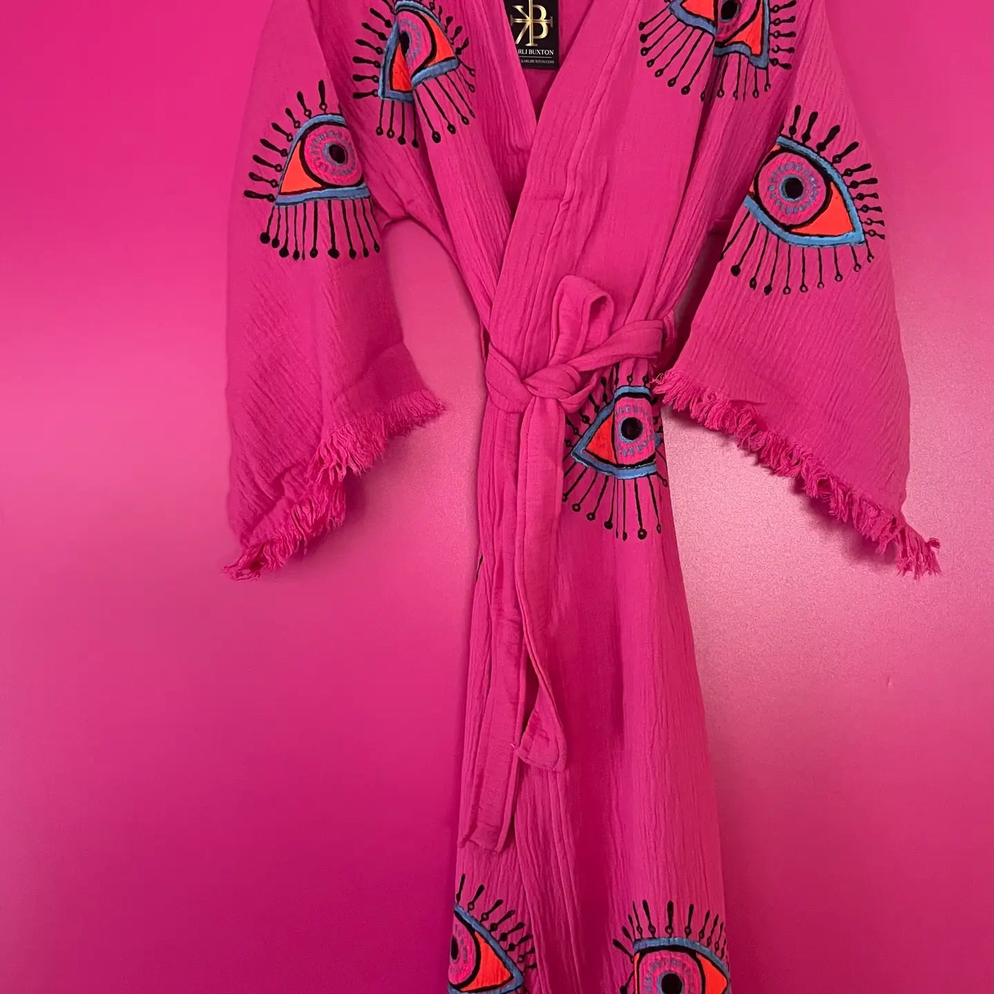 Hot Pink Multi Eye Kaftan